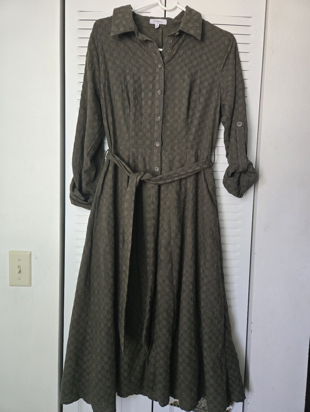 Dark Green Midi Dress Size S/M